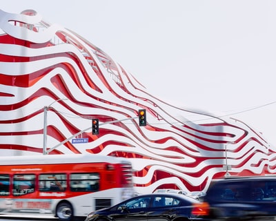 The red and white floor
